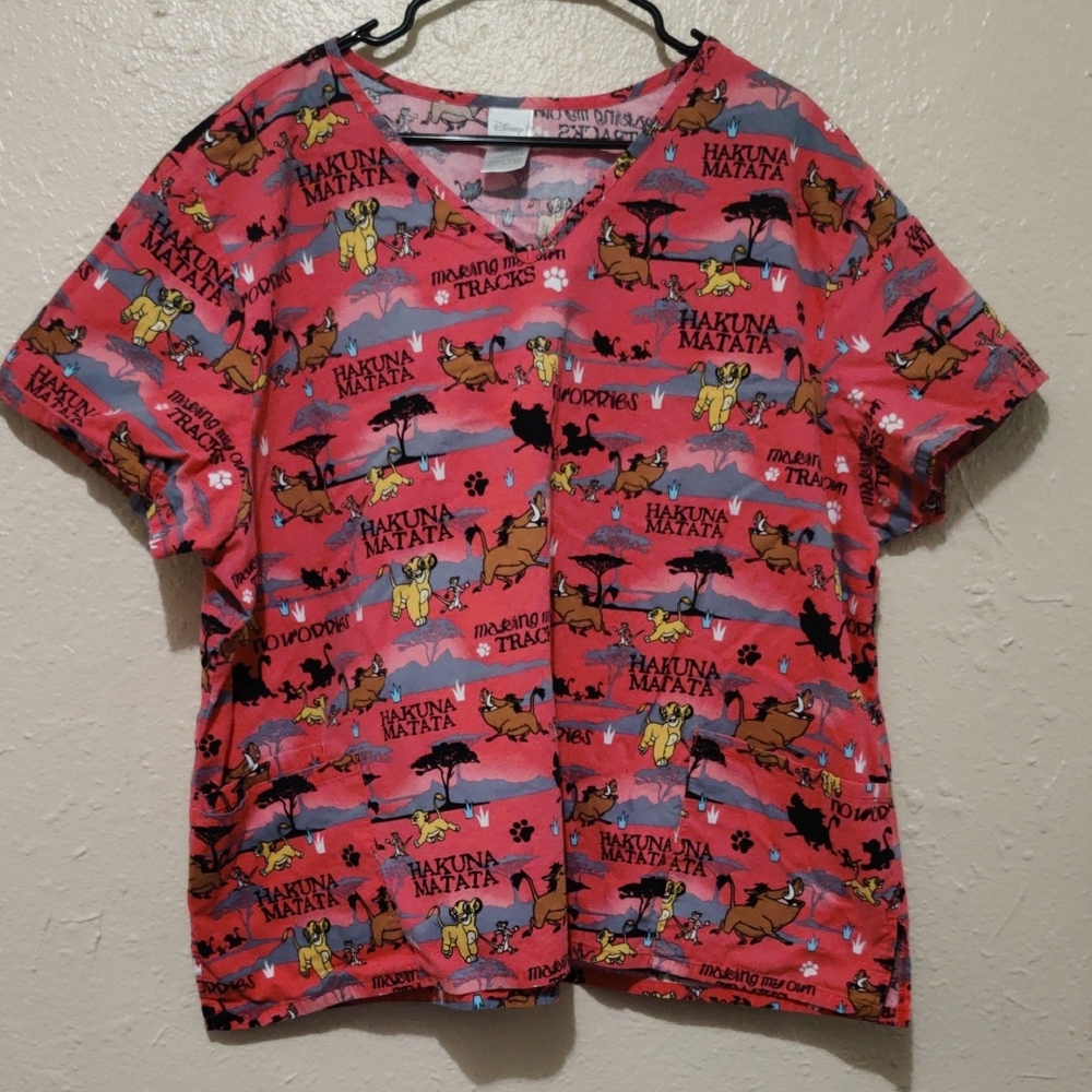 Disney Lion King Scrub Top - 3x